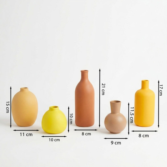 Porcelain Vase Set 5 Pcs